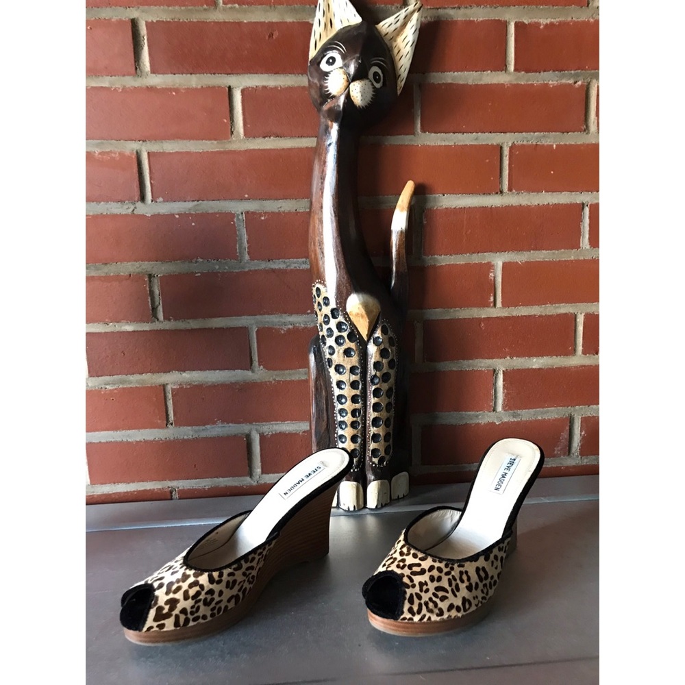 Animal print sandals